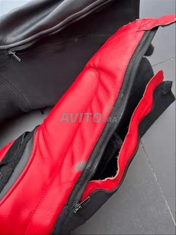 Combinaison moto Dainese cuir rouge/noir – Racing - 2