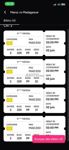 Ticket Maroc vs Madagascar Cat 2 - 2