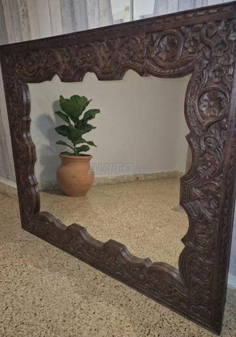 Miroir artisanal en bois massif - 2