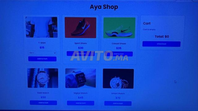 موقع إلكتروني جاهز للبيع - متجر Online Aya Shop