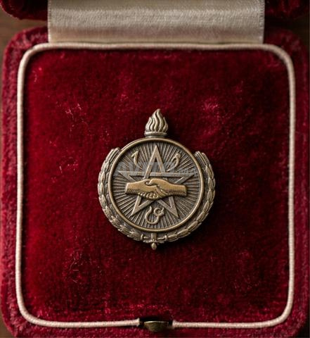 Broche Rare en Laiton Ancien / Pièce Unique en Laiton