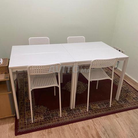 2 Tables IKEA MELLTORP et 4 Chaises - 2