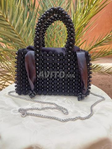 Sac à main perlé fait main