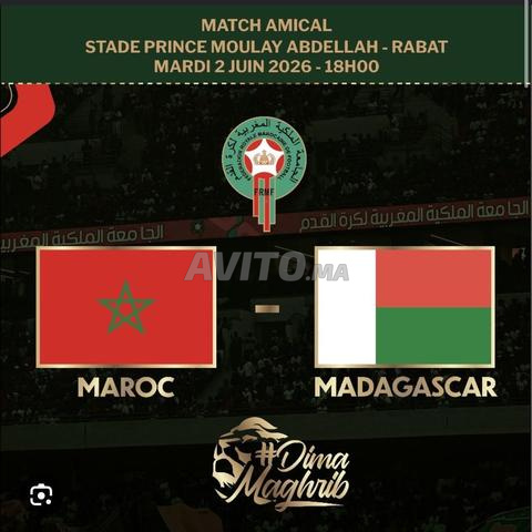 3 Billets cat 1 à côté match Maroc vs Madagascar