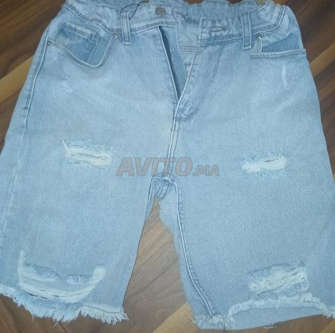 Short jean bleu - 2