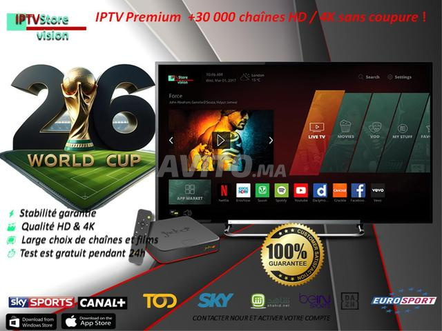 IPTV بريميوم SD HD 4K عِش كأس العالم 2026