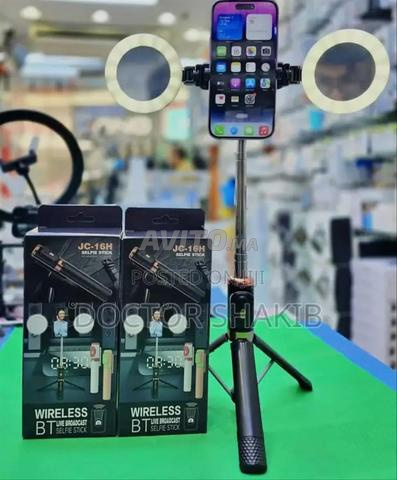 Perche à Selfie sans Fil BT pour Diffusion en Direct avec LED - 2