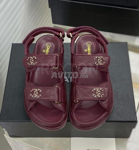 Sandale Chanel CH7430 en cuir véritable