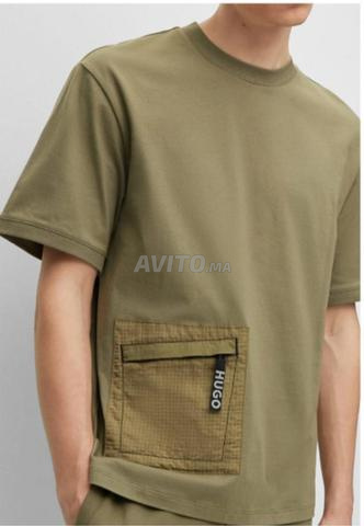 T-shirt Hugo Boss Homme Vert Kaki