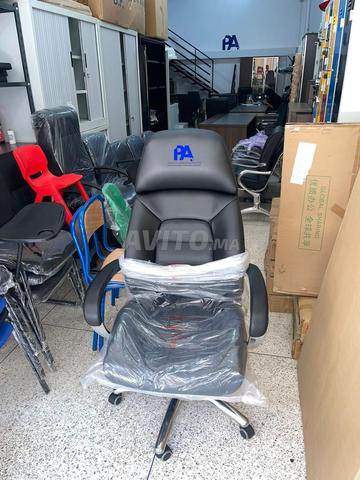 Pack fauteuil de direction en simili cuir/chaise - 2