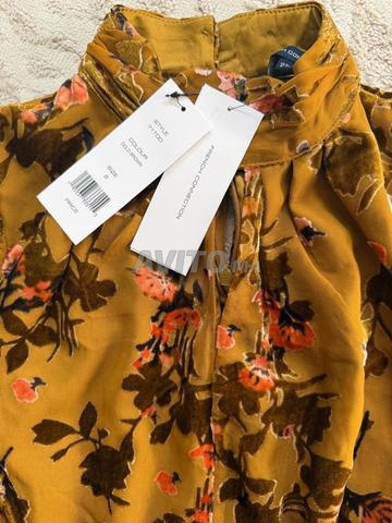 Robe midi Guthern Moutarde et marron - 2