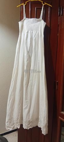 Robe blanche en coton