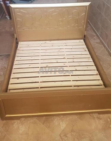 Lit en bois massif 190x200 - 2