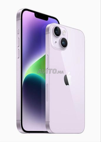 iPhone 14 couleur mauve