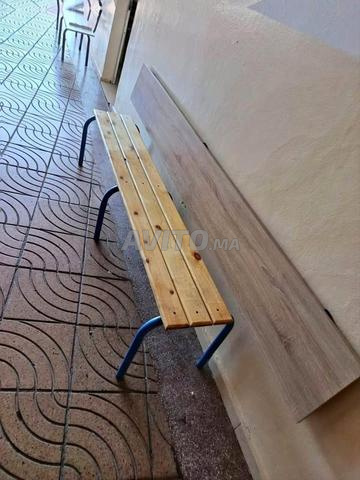 Banc semi métallique sans dossier prix d'usine - 2