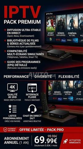 iptv professionnel abonnement 12 mois sans coupure