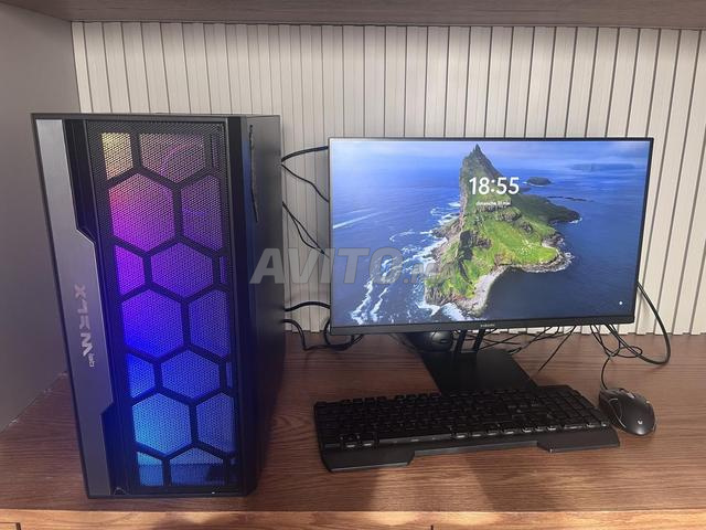 كمبيوتر مكتبي كامل Ryzen 5 وشاشة شاومي 24 بوصة