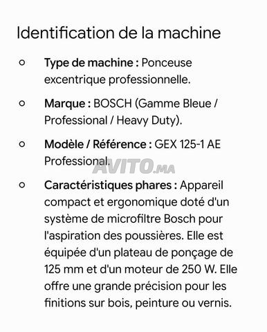 Ponceuse excentrique professionnelle Bosch - 2