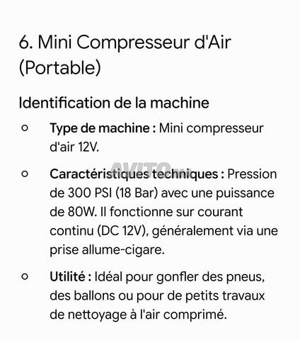 Mini compresseur d'air - 2