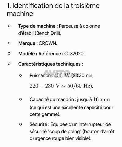Perceuse à colonne - 2