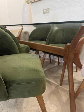 طاولة طعام مع 6 كراسي - 2