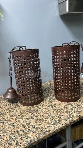 زوج فوانيس ديكورية معدنية - 2