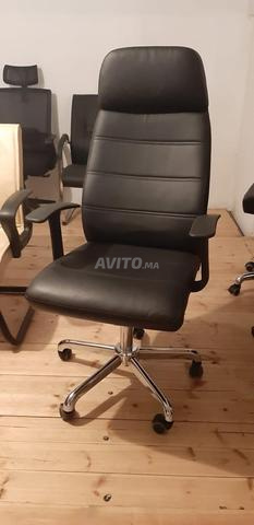 Fauteuil en simili cuir avec accoudoirs/vestiaire - 2