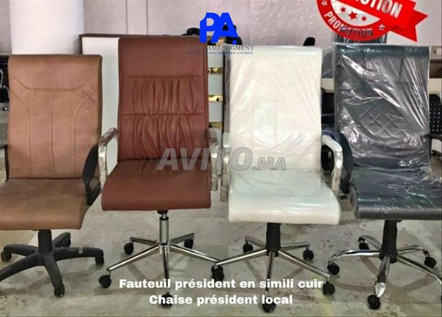 Fauteuil président sans accoudoirs en stock - 2