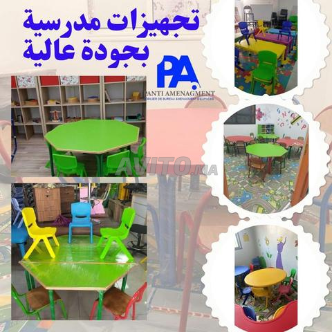Table écolier double places \mobilier scolaire dis - 2
