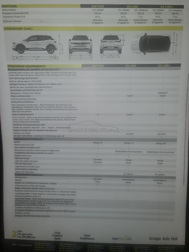 Opel Mokka Diesel Manuelle 2022 à Casablanca