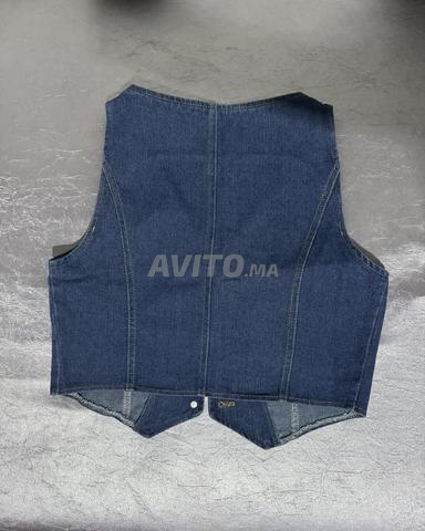 Gilet en jean crop top Temu S - 2