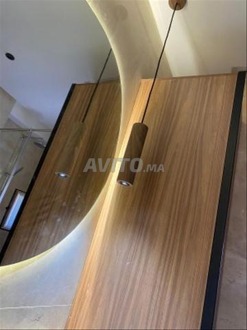 Lampe suspendue tête de lit en bois - 2