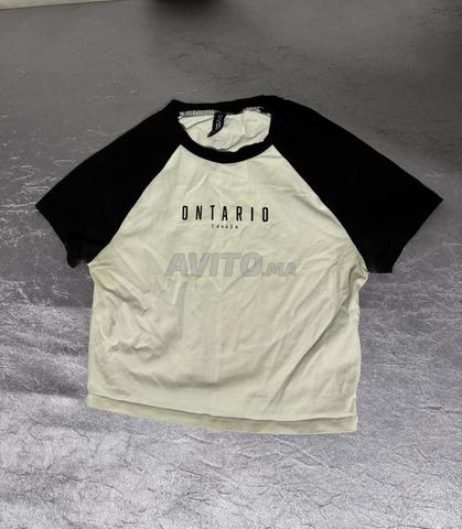 Crop top H&M blanc Ontario Canada taille S