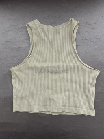 Crop top sans manches Pull&Bear blanc S - 2