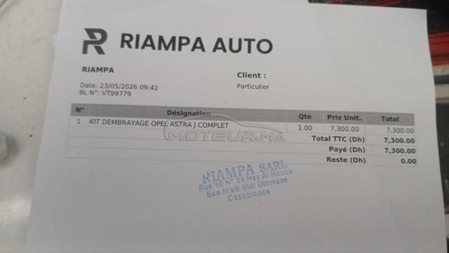 ma voiture Opel Astra a vendre