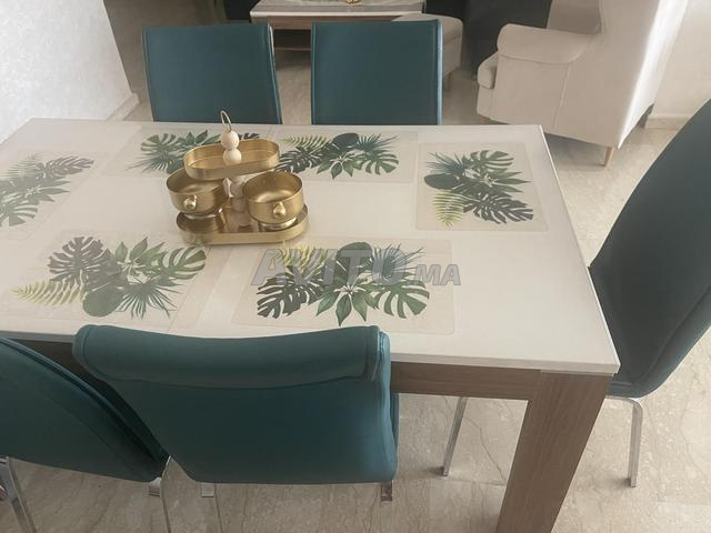 طاولة طعام مع 6 كراسي - 2