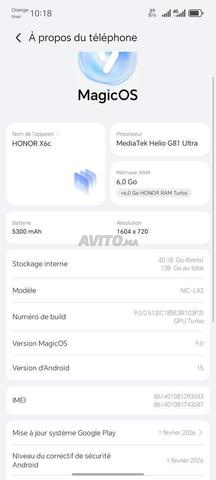 📱 HONOR X6c à vendre - 2