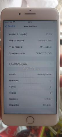 Apple 7 Plus 128GO état batterie 80% - 2