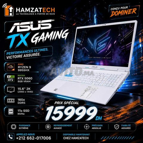 ASUS TX GAMING – RYZEN 9 995HX RTX 5060 8G VRAM
