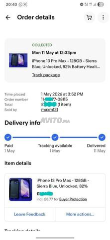 iPhone 13 Pro Max Modèle UK 🇬🇧 Baqi Jdid - 2