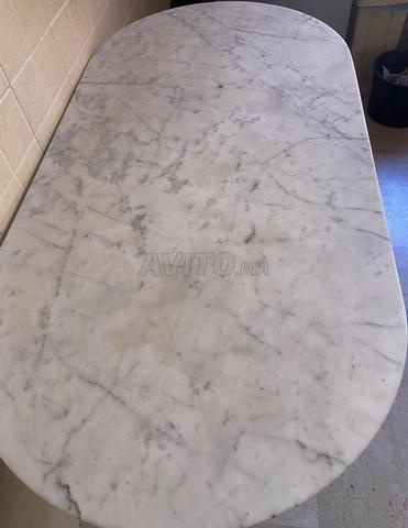 Table bistrot en marbre - 2