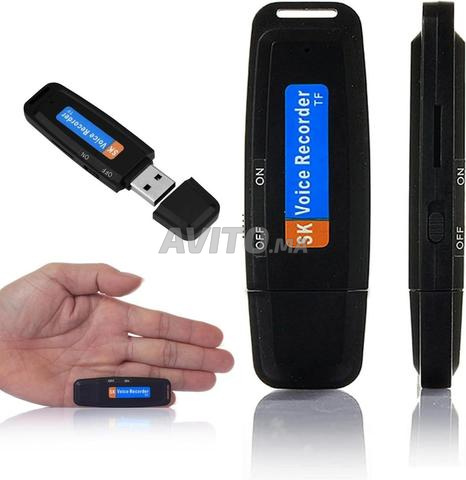 Micro Espion Clé USB Dictaphone Enregistreur 8GO Recorder Vocal Numérique