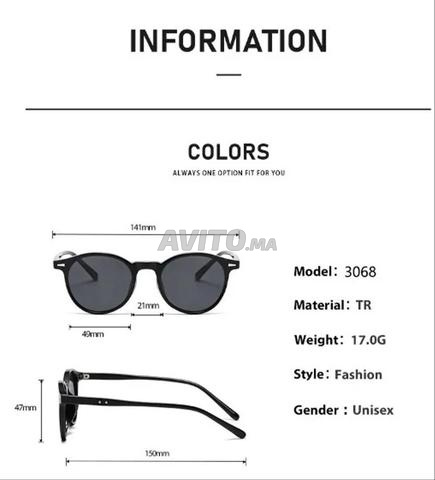 نظارات شمسية كلاسيكية مستديرة للجنسين 🕶️ - 2