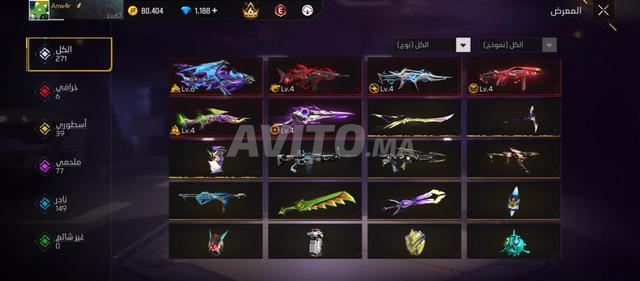 Compte Free Fire ancien et bien loti à vendre - 2