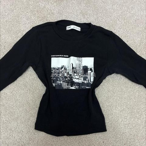 Top noir Pull&Bear Y2K - 2