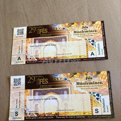 Billet d'entrée Sami Yusuf