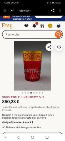 Cristal St Louis très bon état