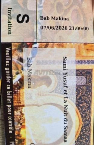 2 Billets Samy Yosuf Soirée Clôture 07 Juin