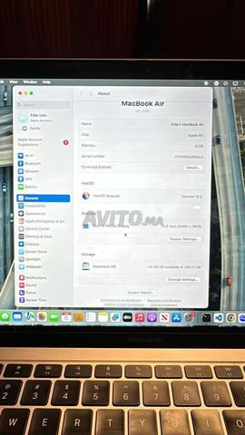 ماك بوك اير 13 بوصة M1 8 جيجا رام 256 جيجا