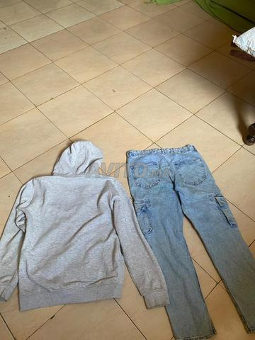Veste zippée 5XL et pantalon en jean 36 - 2